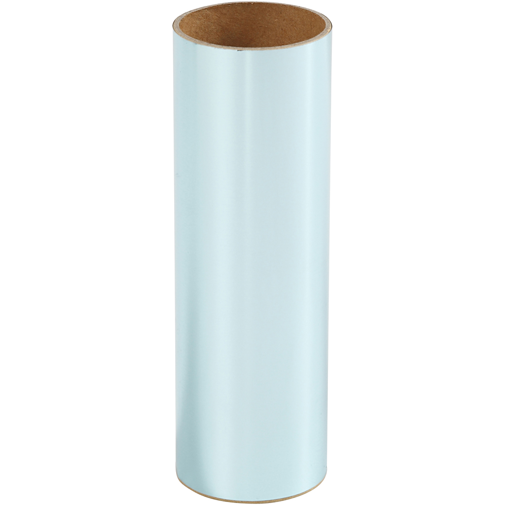 Dekorationsfolie, lyseblå, B: 15,5 cm, tykkelse 0,02 mm, 50 cm/ 1 rl.