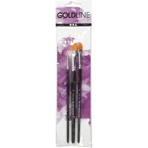 Gold Line Pensler, 3-12 mm, flad, 3 stk.