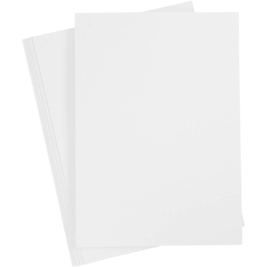 Papir, hvid, A4, 210x297 mm, 70 g, 20 stk./ 1 pk.