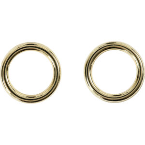 Plastring 15 mm, 2 mm, 25 stk. Guld