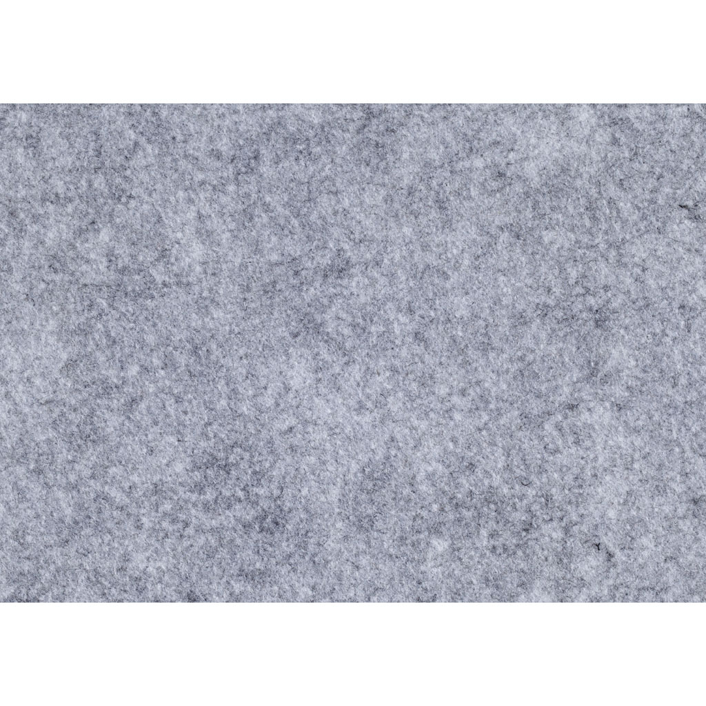 Hobbyfilt, grå, A4, 210x297 mm, tykkelse 1,5-2 mm, meleret, 10 ark/ 1 pk.