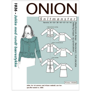 Onion Mønster, Jakke m/ rundt bærestykke