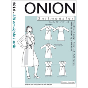 Onion Mønster, Slå om-kjole i strik