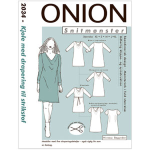 Onion Mønster, Kjole m/ drapering