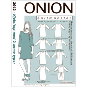 Onion Mønster, Kjole/top m/ 2 ærmetyper