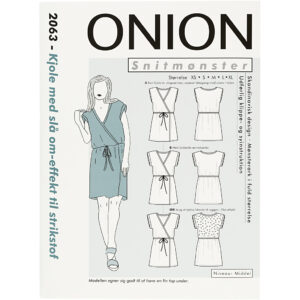 Onion Mønster, Kjole m/ slå om-effekt
