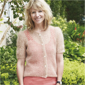 Cardigan m/hulmønster m/ Angel
