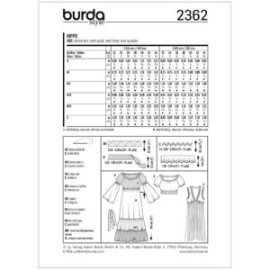 Kostume Burda 2362 str. 32-44
