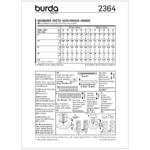 Kostume Burda 2364 str. 32-42