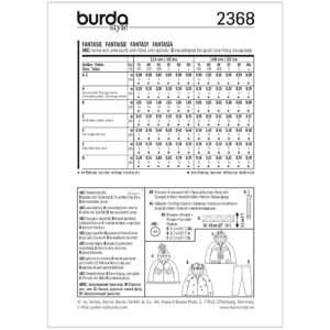 Kostumer Burda Kids 2368 str. 74-104
