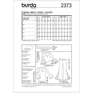 Kostume Burda 2373 str. 34-44