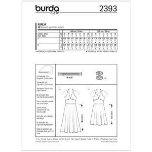 Marilyn kjole Burda 2393 str. 36-48