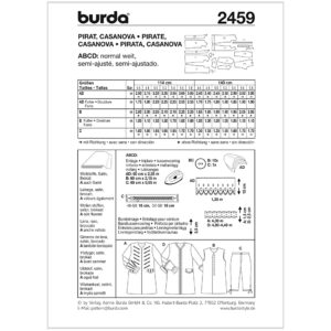 Kostume Burda 2459 str. 46-58