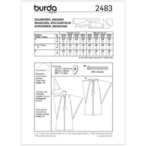 Kostume Burda 2483 str. 46-60