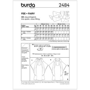 Kostume Burda 2484 str. 36-46