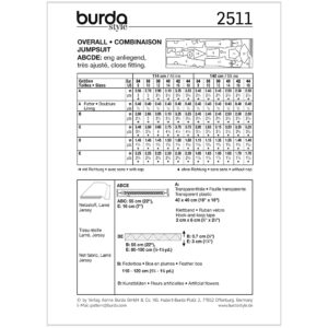 Kostume Burda 2511 str. 34-46