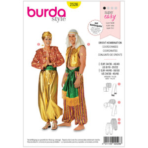 Kostume Burda 2526 flere størrelser