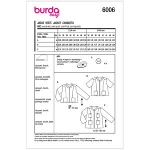 Jakke Burda 6006 str. 34-48