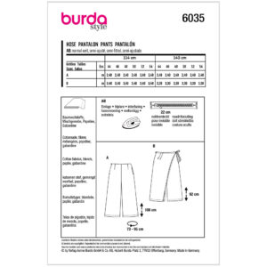 Bukser Burda 6035 str. 44-54