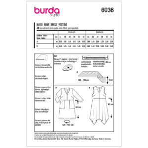 Kjole Burda 6036 str. 44-54