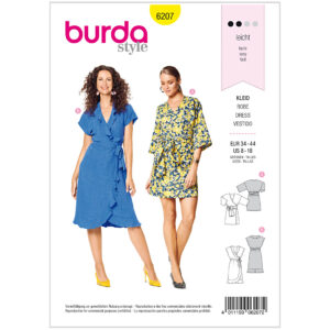 Kjole Burda 6207 str. 34-44