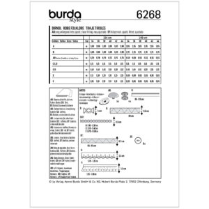 Kjole Burda 6268 str. 34-44