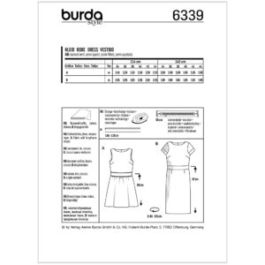 Kjole Burda 6339 str. 34-44