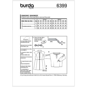 Kostume Burda 6399 str. 48-58