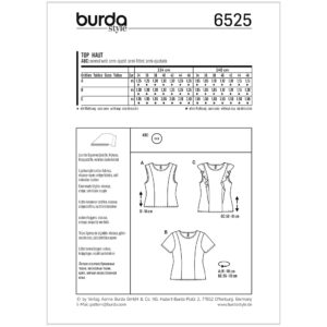 Top Burda 6525 str. 34-46