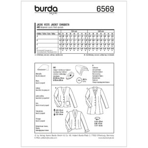 Jakke Burda 6569 str. 34-46