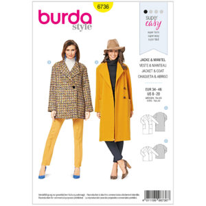 Jakke Burda 6736 str. 34-46