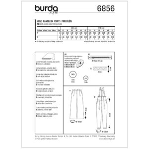 Bukser Burda 6856 str. 32-42