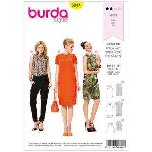 Top/kjole Burda 6914 str. 34-46
