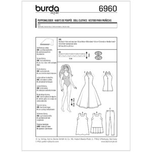 Dukketøj Burda 6960