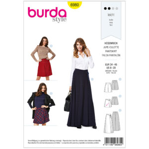 Nederdel/shorts Burda 6980 str. 34-46