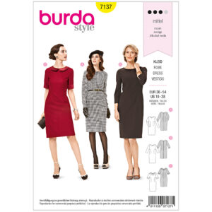 Kjole Burda 7137 str. 36-54