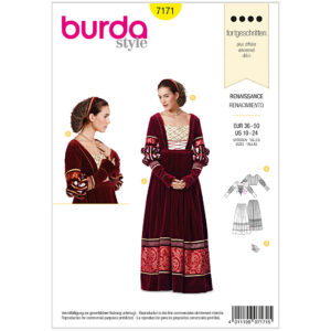 Kostume Burda 7171 str. 36-50
