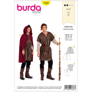 Kostume Robin Hood Burda 7333 str. 48-58