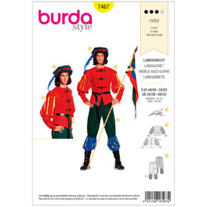 Kostume Burda 7467 str 44/46 - 58/60