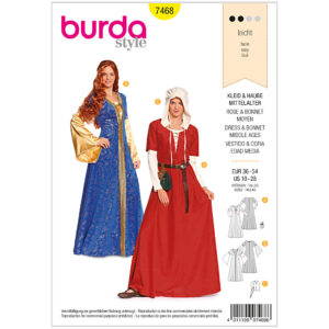 Kostume Burda 7468 str. 36-54