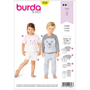Nattøj Burda kids 9326 str. 86-122