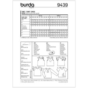 T-shirt Burda Kids 9439 str. 98-152
