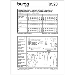 Buksedragt Burda Kids 9528 str. 122-164