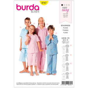 Nattøj Burda Kids 9747 str. 98-170