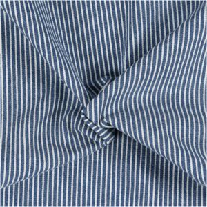 Denim garnfarvet strib 10 OZ Slate blue