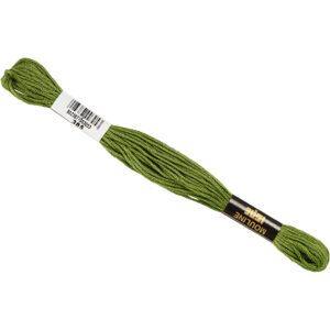Mouline Ispe Broderigarn Mørk lime