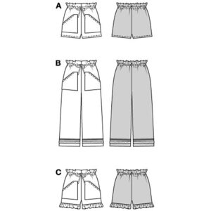 Bukser/Shorts Burda 5808 str. 34-48