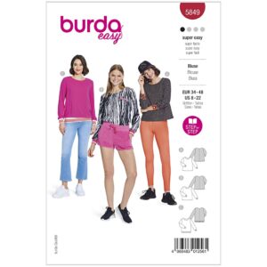Bluse Burda 5849 str. 34-48