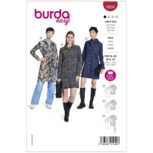 Kjole Burda 5854 str. 34-48