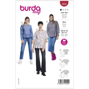 Bluse Burda 5856 str. 34-48